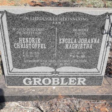 GROBLER Hendrik Christoffel 1928-2011 & Engela Johanna Magrietha 1932-2020