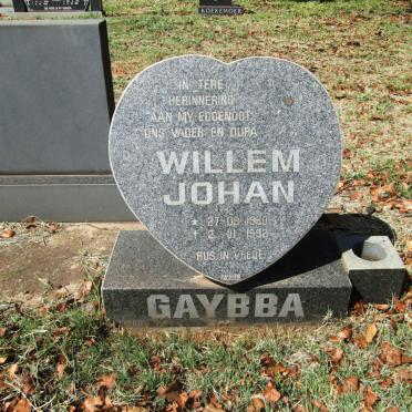 GAYBBA Willem Johan 1930-1992