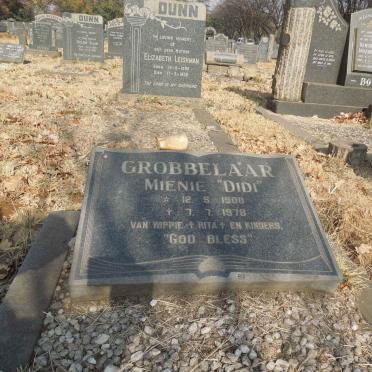 GROBBELAAR Mienie 1908-1978