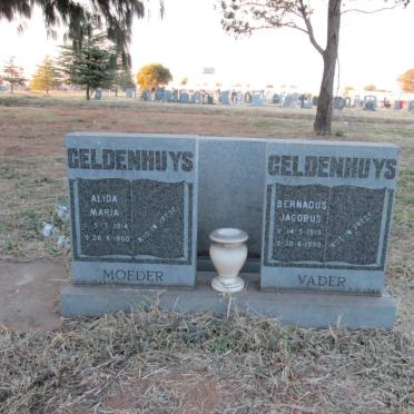 GELDENHUYS Bernadus Jacobus 1913-1990 &amp; Alida Maria 1914-1990