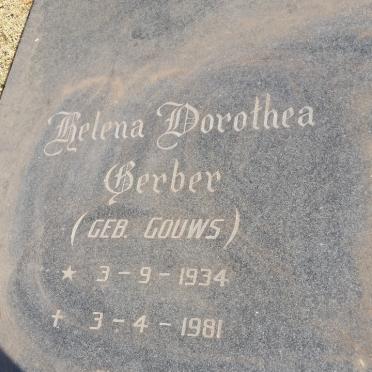 GERBER Helena Dorothea nee GOUWS 1934-1981