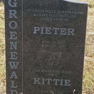 GROENEWALD Pieter 1927-2007 &amp; Kittie 1932-