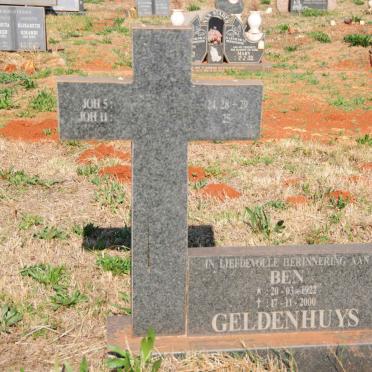 GELDENHUYS Ben 1922-2000