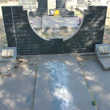 GREYLING Frederik Johannes 1938-1980 &amp; Maria Jacoba 1939-