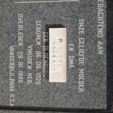GROEN Jacob 1918-1980 &amp; Alida OLDENBURG 1920-1980
