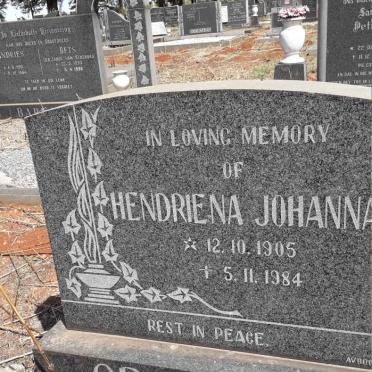 GRANGER Hendriena Johanna 1905-1984