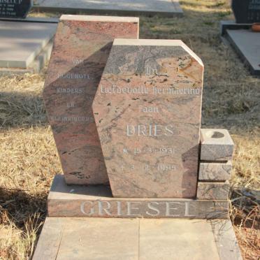 GRIESEL Dries 1931-1995