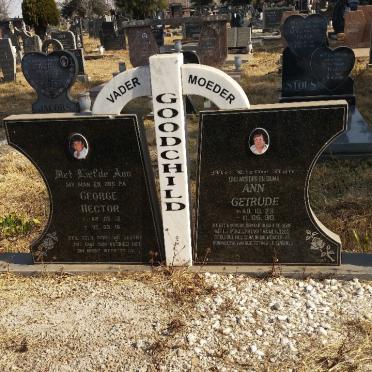 GOODCHILD George Hector 1948-1995 &amp; Ann Gertrude 1949-2011