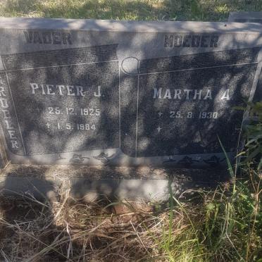 GROBLER Pieter J. 1925-1984 &amp; Martha A. 1930-
