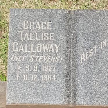 GALLOWAY Grace Tallise nee STEVENS 1937-1964