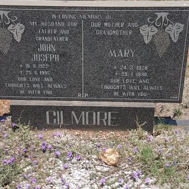 GILMORE John Joseph 1922-1985 &amp; Mary 1928-1990