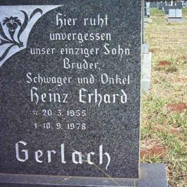 GERLACH Heinz Erhard 1955-1978