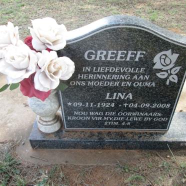 GREEFF Louis Fourie 1921-1992 &amp; Lina 1924-2008