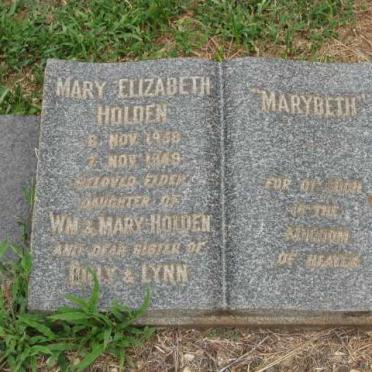 HOLDEN Mary Elizabeth 1938-1949