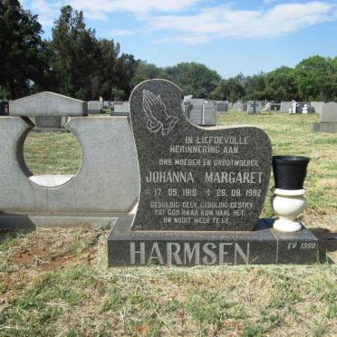 HARMSEN Johanna Margaret 1918-1992