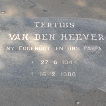 HEEVER Tertius, van den 1944-1980