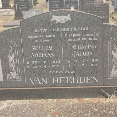HEERDEN Willem Adriaan, van 1883-1979 &amp; Catharina Jacoba 1891-1974
