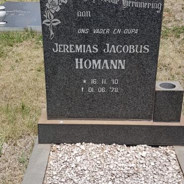 HOMANN Jeremias Jacobus 1910-1978