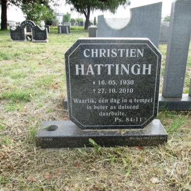 HATTINGH Christien 1930-2010