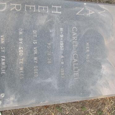 HEERDEN Carel, van 1957-1993