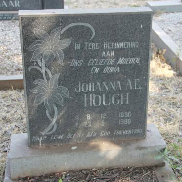 HOUGH Johanna A.E. 1896-1980