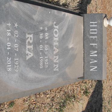 HOFFMAN Johann 1925-1980 &amp; Ria 1929-2018