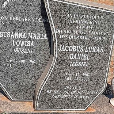 HAVENGA Jacobus Lukas Daniel 1962-2001 & Susanna Maria Lowisa 1962-