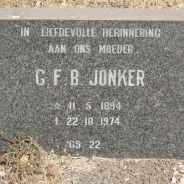 JONKER G.F.B. 1894-1974
