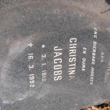JACOBS Christina 1910-1992