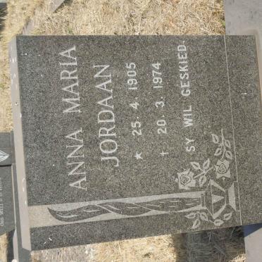 JORDAAN Anna Maria 1905-1974