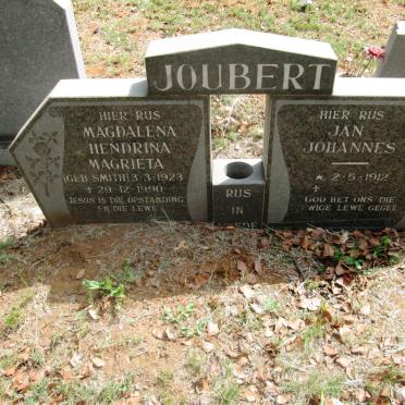 JOUBERT Jan Johannes 1912- &amp; Magdalena Hendrina Magrieta SMITH 1923-1990