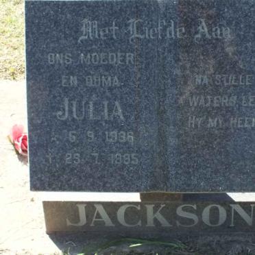 JACKSON Julia 1936-1995