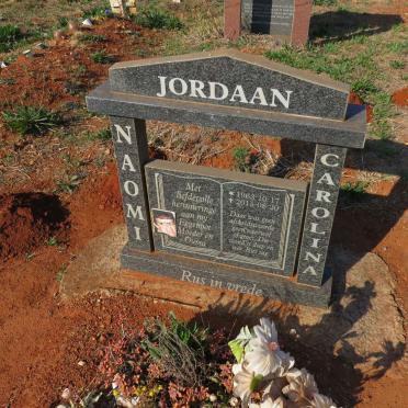 JORDAAN Naomi Carolina 1963-2015