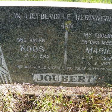 JOUBERT Koos 1943- &amp; Marie 1946-1997