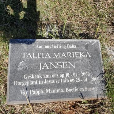 JANSEN Talita Marieka 2000-2000