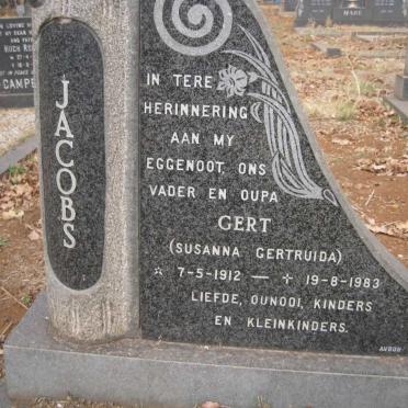 JACOBS Susanna Gertruida 1912-1983