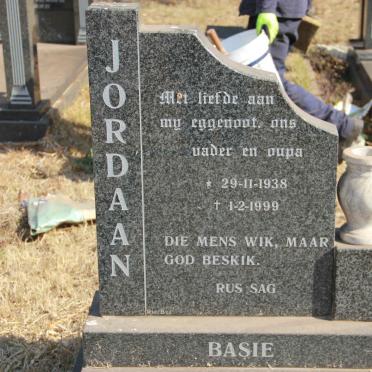 JORDAAN Basie 1938-1999