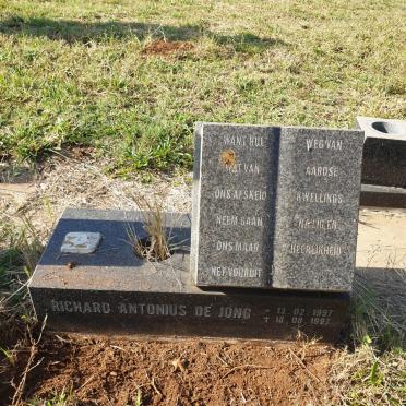 JONG Richard Antonius, de 1997-1997