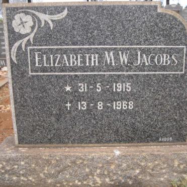 JACOBS Elizabeth M.W. 1915-1968