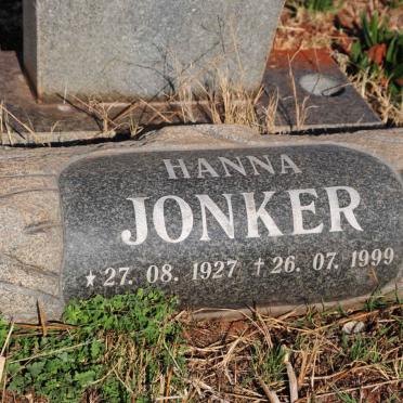 JONKER Hanna 1927-1999