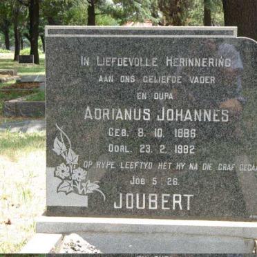 JOUBERT Adrianus Johannes 1886-1982