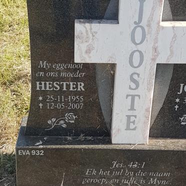 JOOSTE Johan 1951- &amp; Hester 1955-2007