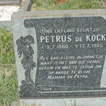 KOCK Petrus, de 1980-1980