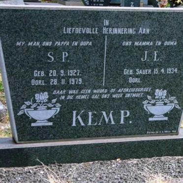 KEMP S.P. 1927-1979 &amp; J.E SAUER 1934-