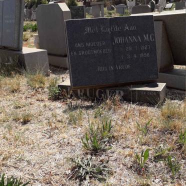 KRUGER Johanna M.C. 1927-1998