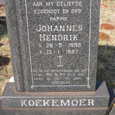 KOEKEMOER Johannes Hendrik 1956-1987