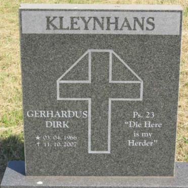 KLEYNHANS Gerhardus Dirk 1966-2007