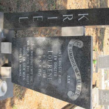 KRIEL Lourene 1954-1975