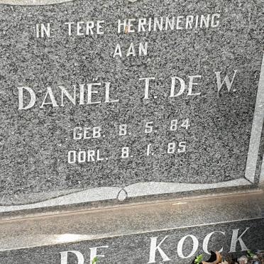KOCK Daniel T. de W., de 1984-1985