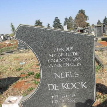 KOCK Neels, de 1945-2002